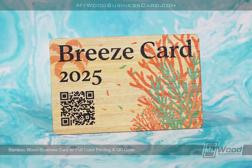How Much Do Custom Wood Business Cards Cost? A Complete Buyer’s Guide 9 My Wood Business Card | Bamboo Wood Business Card Full Color Printing Qr Code Breeze