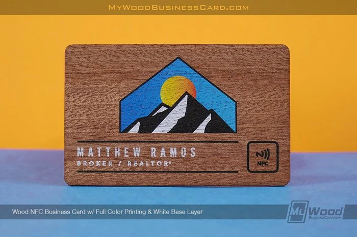 How Wood Grain Changes Your Business Card Design 4 My Wood Business Card | Wood Nfc Business Cards Full Color Printing White Base Layer Matthew